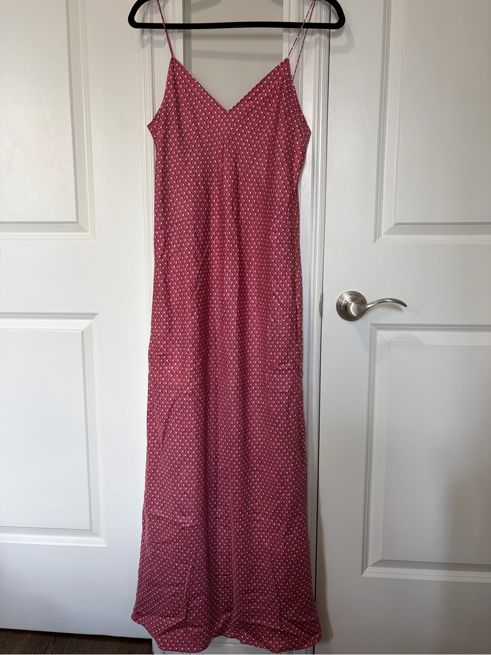 LIKE NEW “Theory” Rose Pink/Red Maxi Slip Dress